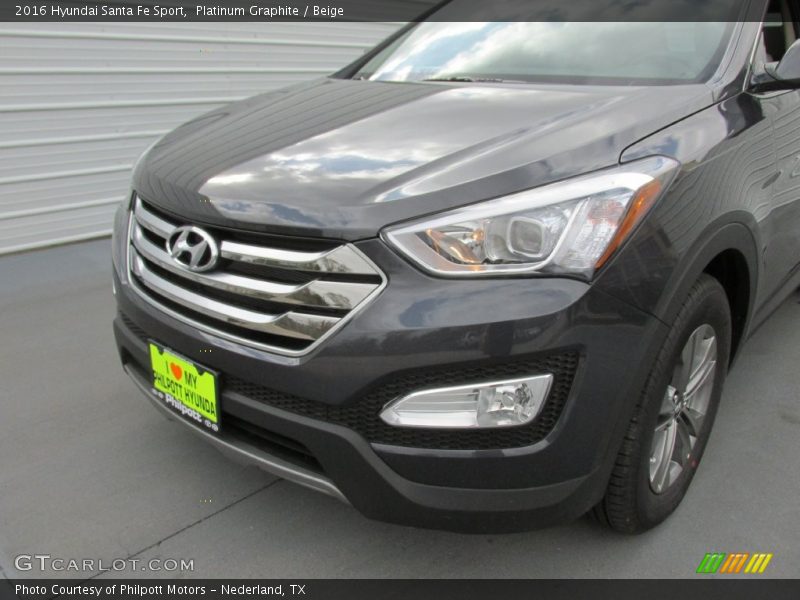 Platinum Graphite / Beige 2016 Hyundai Santa Fe Sport