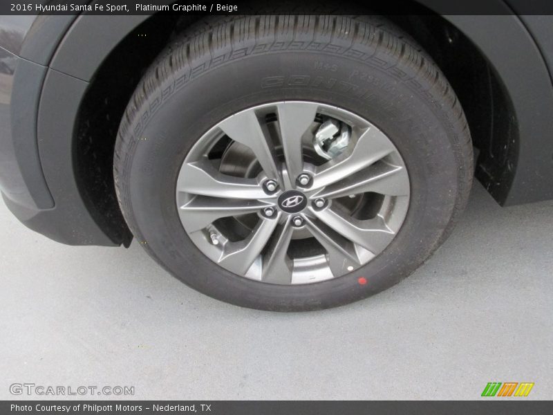 Platinum Graphite / Beige 2016 Hyundai Santa Fe Sport
