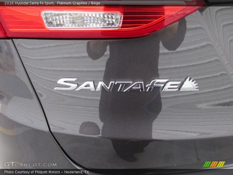 Platinum Graphite / Beige 2016 Hyundai Santa Fe Sport