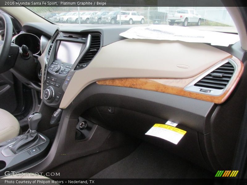 Platinum Graphite / Beige 2016 Hyundai Santa Fe Sport