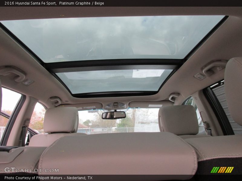 Platinum Graphite / Beige 2016 Hyundai Santa Fe Sport