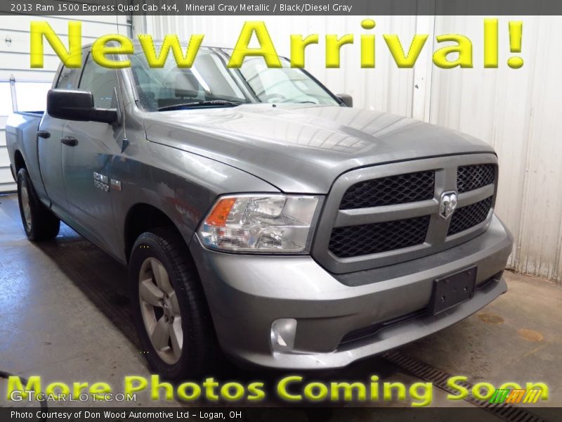 Mineral Gray Metallic / Black/Diesel Gray 2013 Ram 1500 Express Quad Cab 4x4