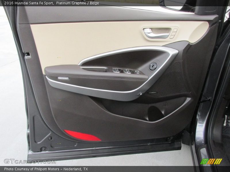 Platinum Graphite / Beige 2016 Hyundai Santa Fe Sport