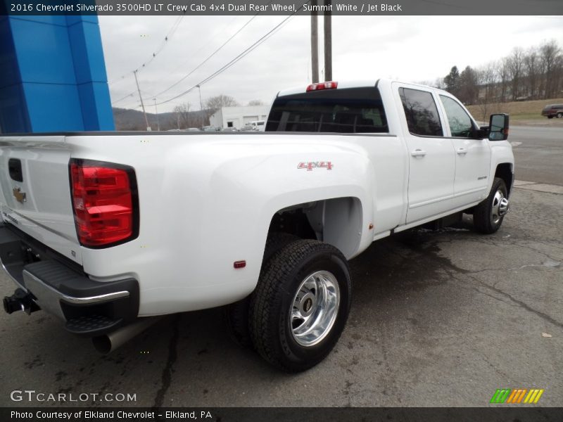 Summit White / Jet Black 2016 Chevrolet Silverado 3500HD LT Crew Cab 4x4 Dual Rear Wheel