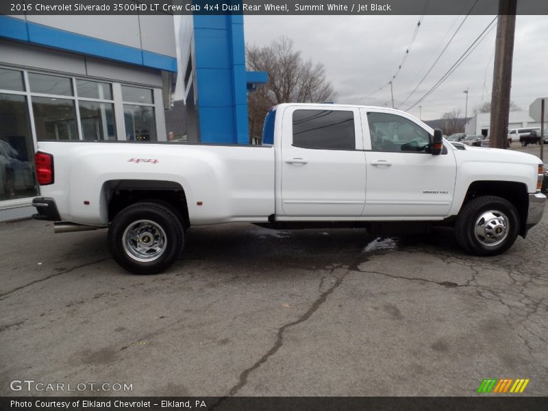 Summit White / Jet Black 2016 Chevrolet Silverado 3500HD LT Crew Cab 4x4 Dual Rear Wheel