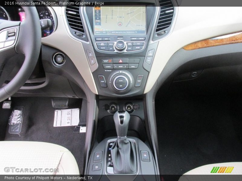 Platinum Graphite / Beige 2016 Hyundai Santa Fe Sport