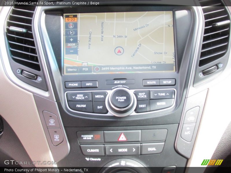 Platinum Graphite / Beige 2016 Hyundai Santa Fe Sport