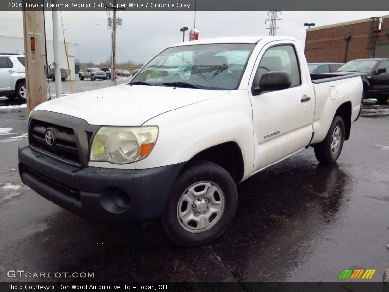 Super White / Graphite Gray 2006 Toyota Tacoma Regular Cab
