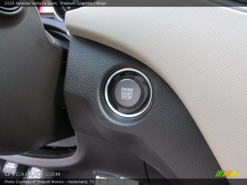 Platinum Graphite / Beige 2016 Hyundai Santa Fe Sport