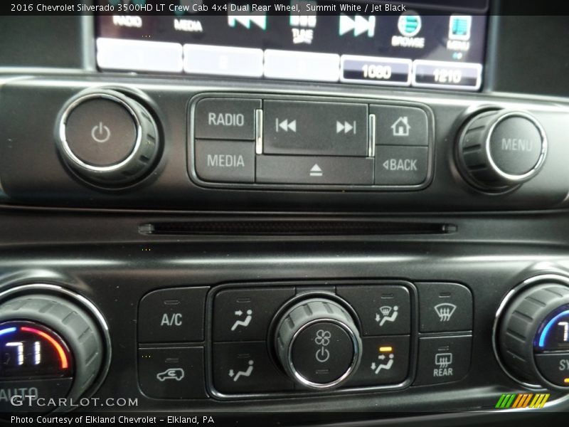 Summit White / Jet Black 2016 Chevrolet Silverado 3500HD LT Crew Cab 4x4 Dual Rear Wheel