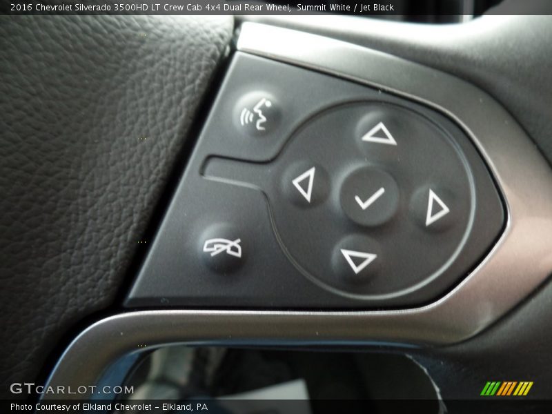Summit White / Jet Black 2016 Chevrolet Silverado 3500HD LT Crew Cab 4x4 Dual Rear Wheel