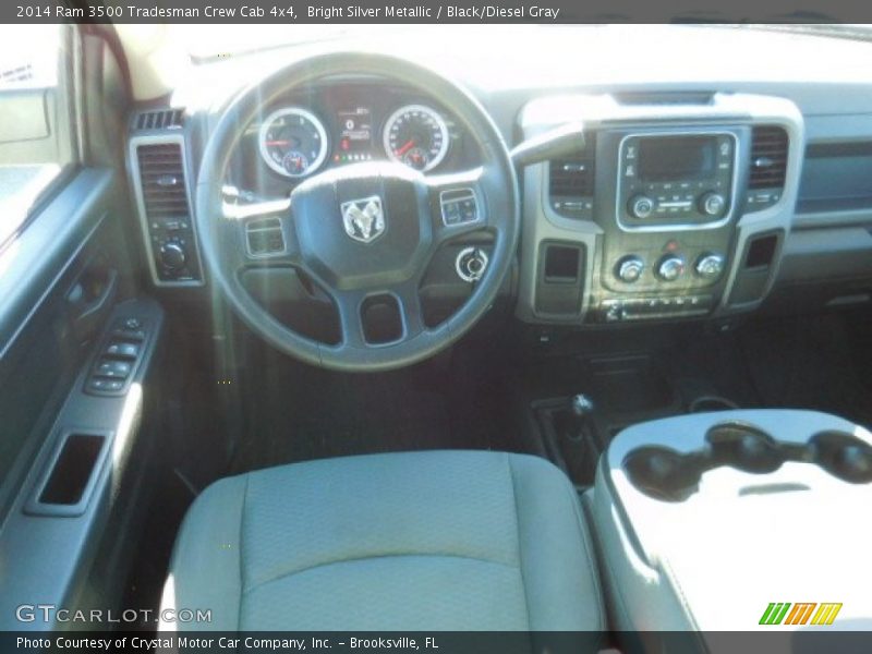 Bright Silver Metallic / Black/Diesel Gray 2014 Ram 3500 Tradesman Crew Cab 4x4