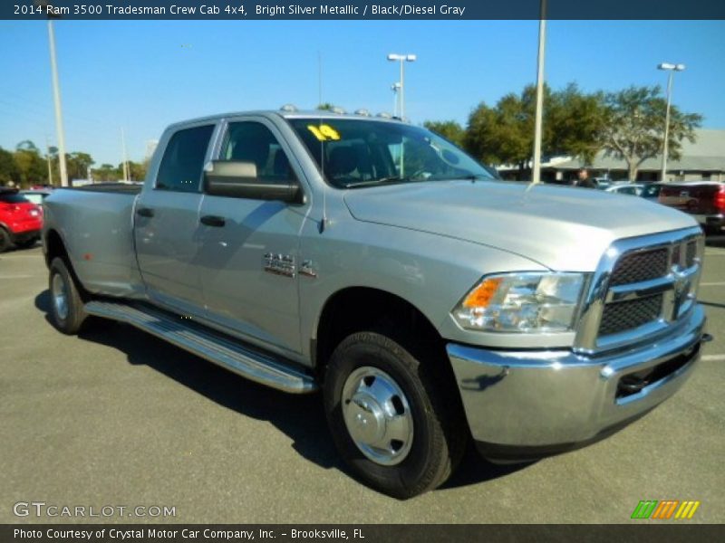 Bright Silver Metallic / Black/Diesel Gray 2014 Ram 3500 Tradesman Crew Cab 4x4