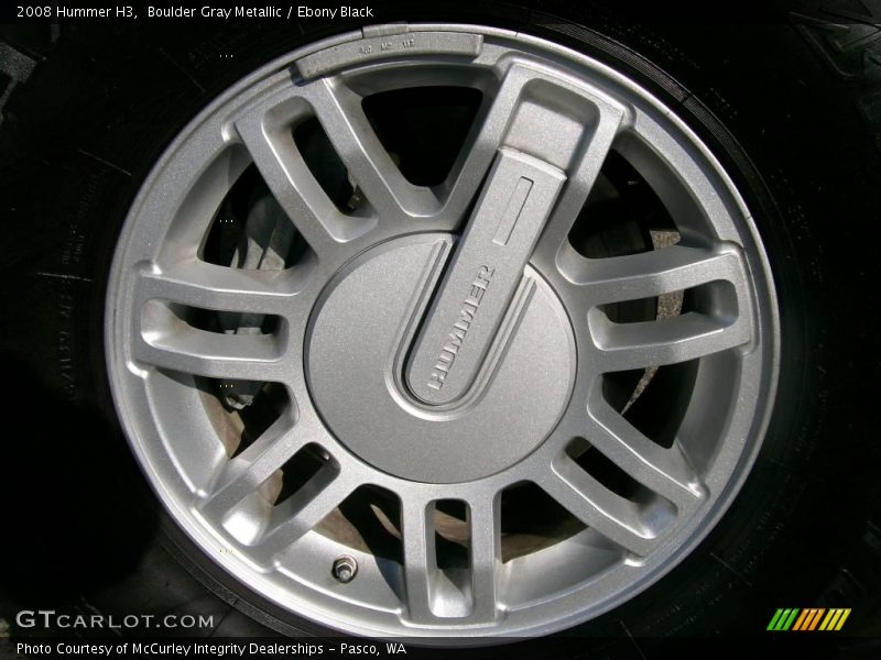 Boulder Gray Metallic / Ebony Black 2008 Hummer H3