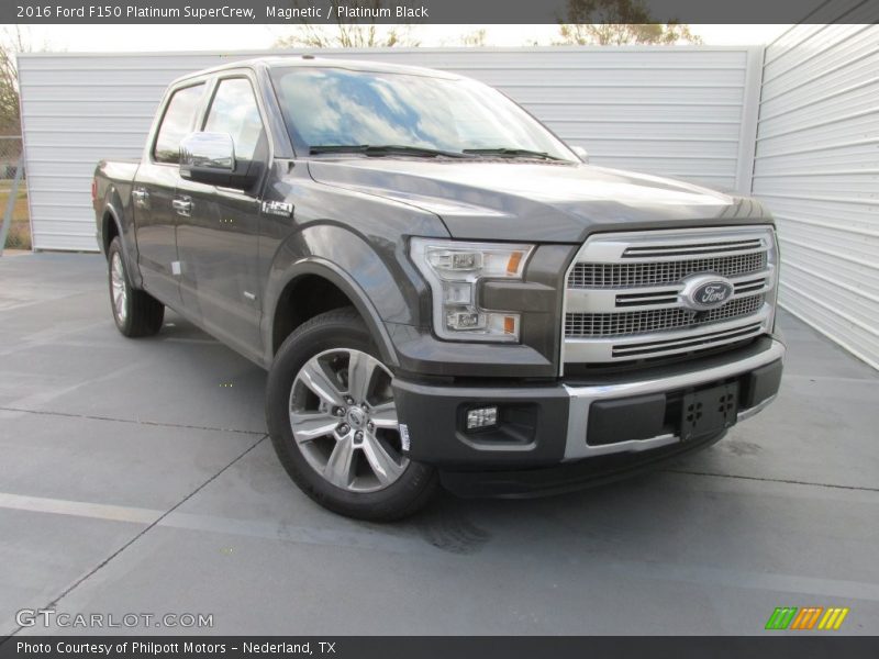 Magnetic / Platinum Black 2016 Ford F150 Platinum SuperCrew