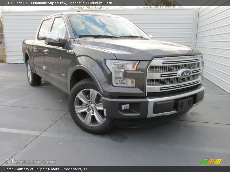 Magnetic / Platinum Black 2016 Ford F150 Platinum SuperCrew
