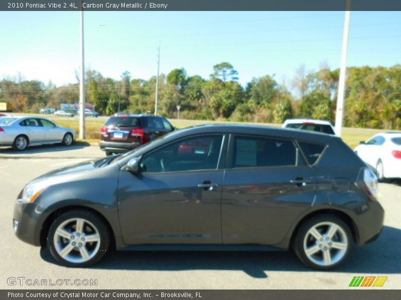 Carbon Gray Metallic / Ebony 2010 Pontiac Vibe 2.4L