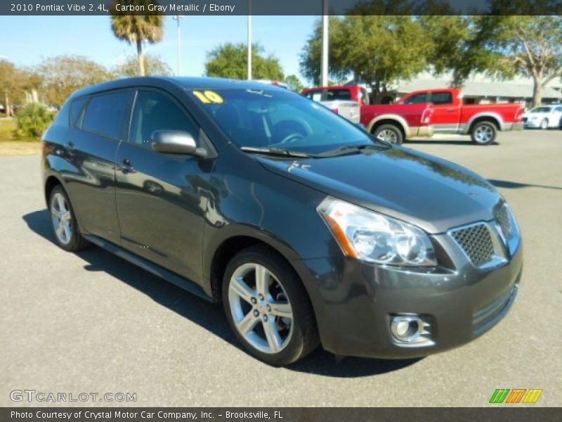 Carbon Gray Metallic / Ebony 2010 Pontiac Vibe 2.4L