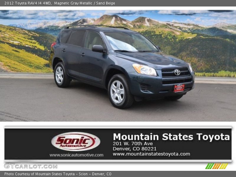 Magnetic Gray Metallic / Sand Beige 2012 Toyota RAV4 I4 4WD