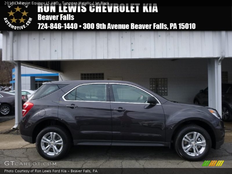 Tungsten Metallic / Jet Black 2016 Chevrolet Equinox LS AWD