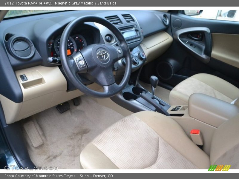 Magnetic Gray Metallic / Sand Beige 2012 Toyota RAV4 I4 4WD