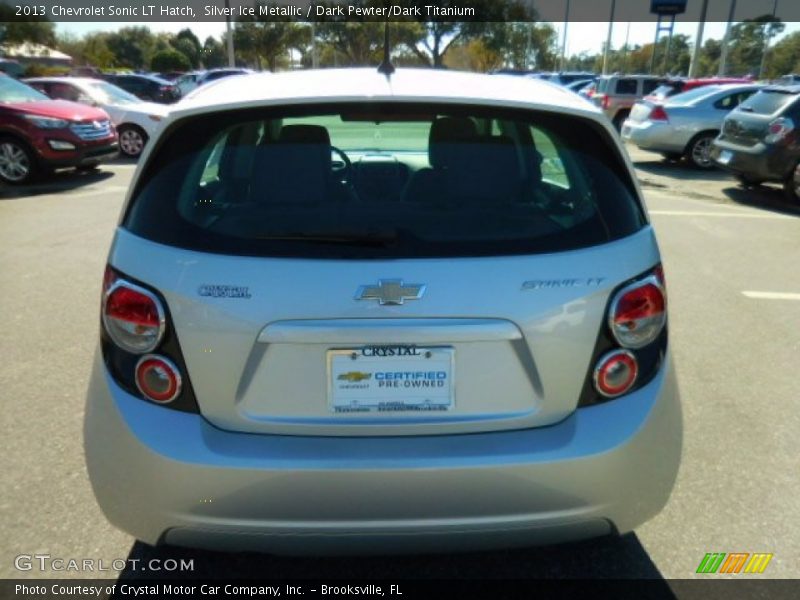Silver Ice Metallic / Dark Pewter/Dark Titanium 2013 Chevrolet Sonic LT Hatch