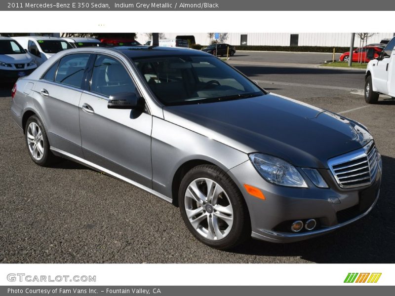 Indium Grey Metallic / Almond/Black 2011 Mercedes-Benz E 350 Sedan