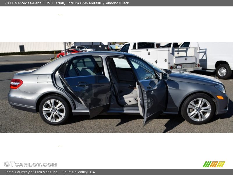 Indium Grey Metallic / Almond/Black 2011 Mercedes-Benz E 350 Sedan