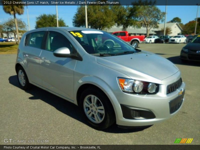 Silver Ice Metallic / Dark Pewter/Dark Titanium 2013 Chevrolet Sonic LT Hatch
