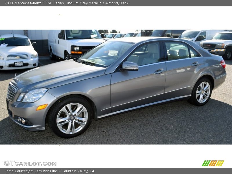 Indium Grey Metallic / Almond/Black 2011 Mercedes-Benz E 350 Sedan