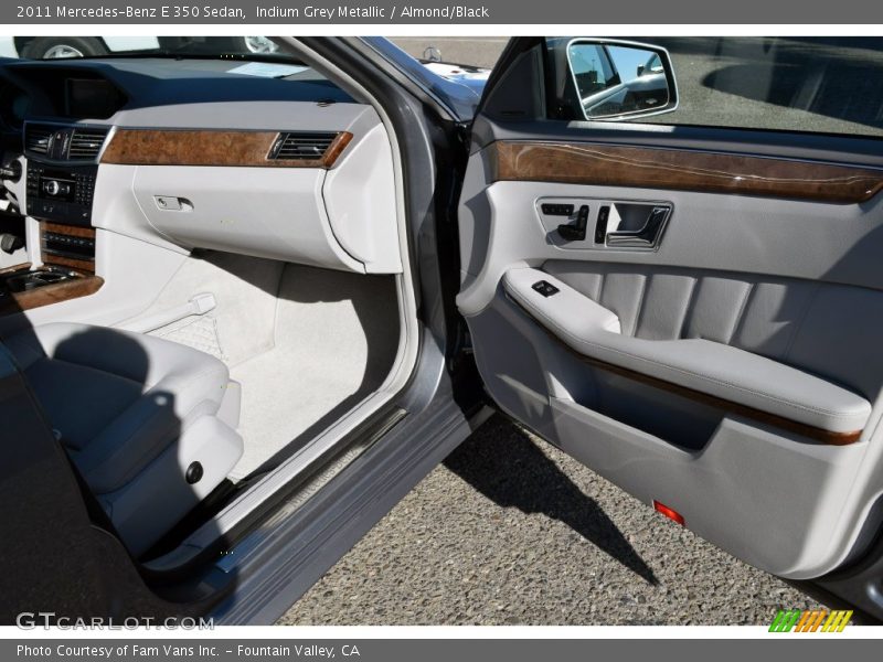 Indium Grey Metallic / Almond/Black 2011 Mercedes-Benz E 350 Sedan