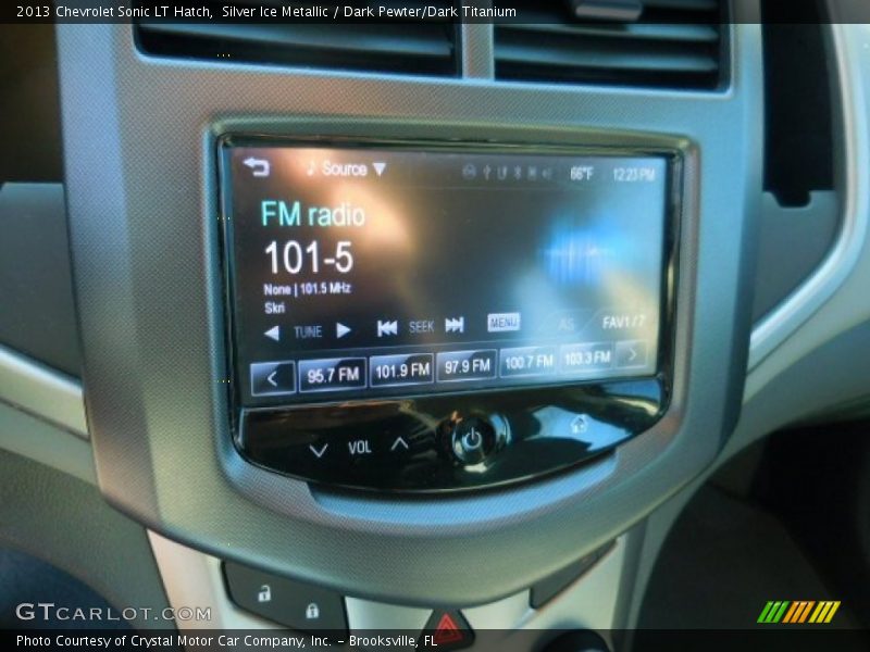 Silver Ice Metallic / Dark Pewter/Dark Titanium 2013 Chevrolet Sonic LT Hatch