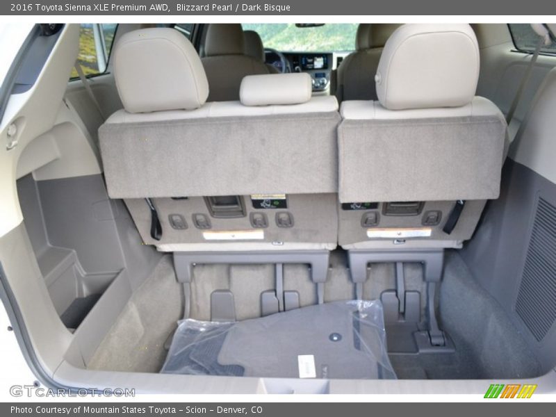Blizzard Pearl / Dark Bisque 2016 Toyota Sienna XLE Premium AWD