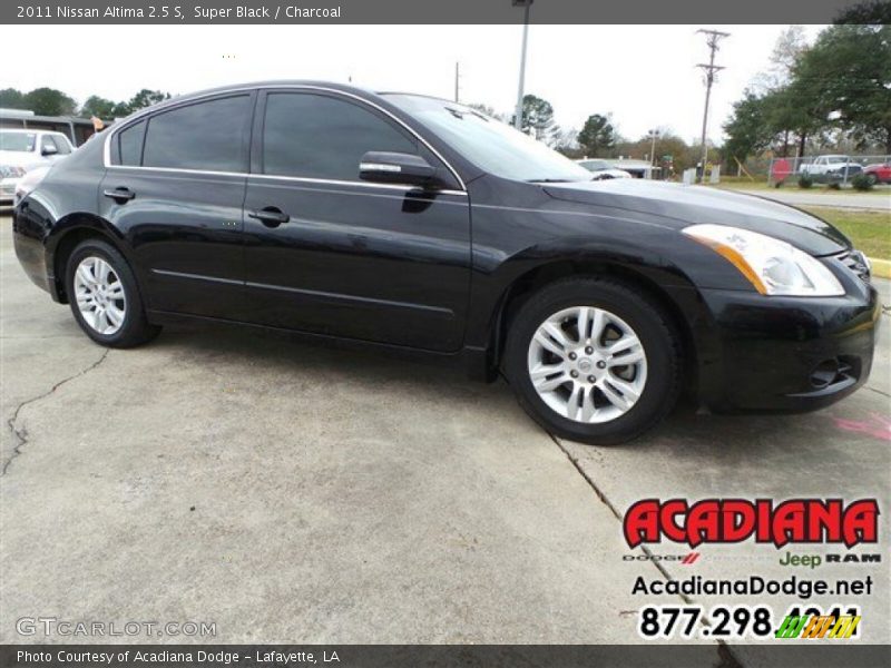 Super Black / Charcoal 2011 Nissan Altima 2.5 S