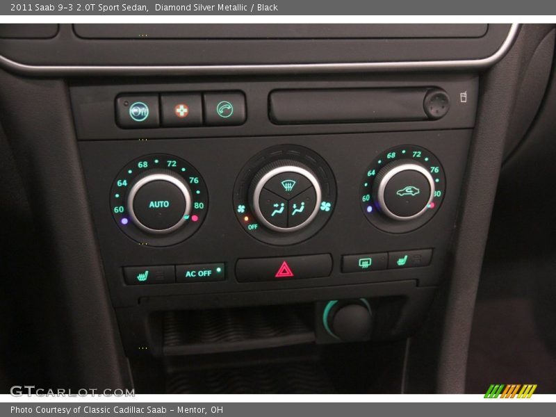 Diamond Silver Metallic / Black 2011 Saab 9-3 2.0T Sport Sedan