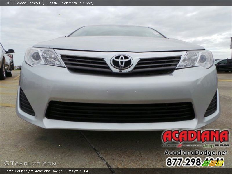 Classic Silver Metallic / Ivory 2012 Toyota Camry LE