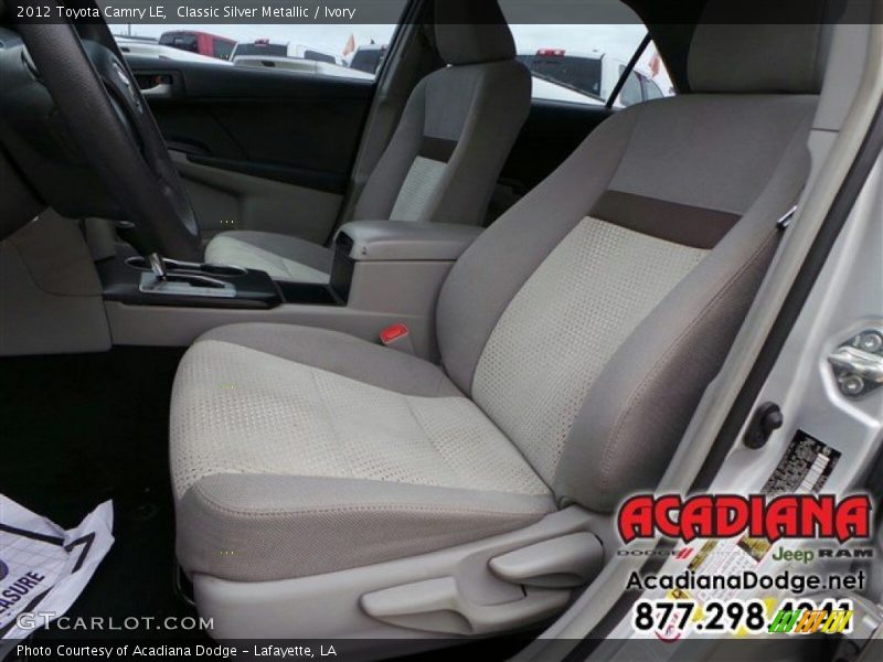 Classic Silver Metallic / Ivory 2012 Toyota Camry LE