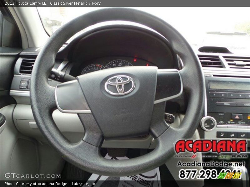 Classic Silver Metallic / Ivory 2012 Toyota Camry LE