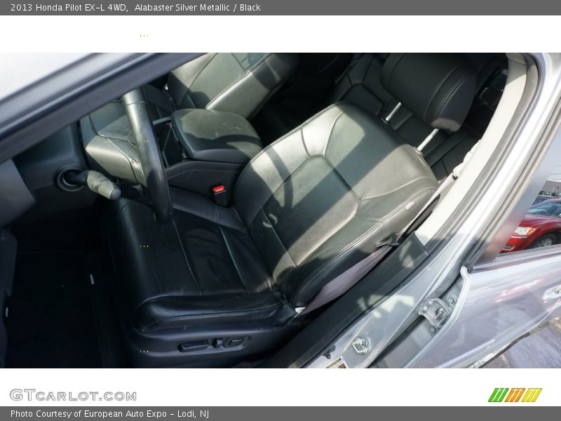 Alabaster Silver Metallic / Black 2013 Honda Pilot EX-L 4WD