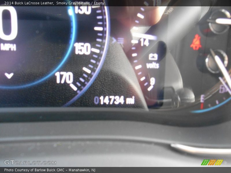 Smoky Gray Metallic / Ebony 2014 Buick LaCrosse Leather