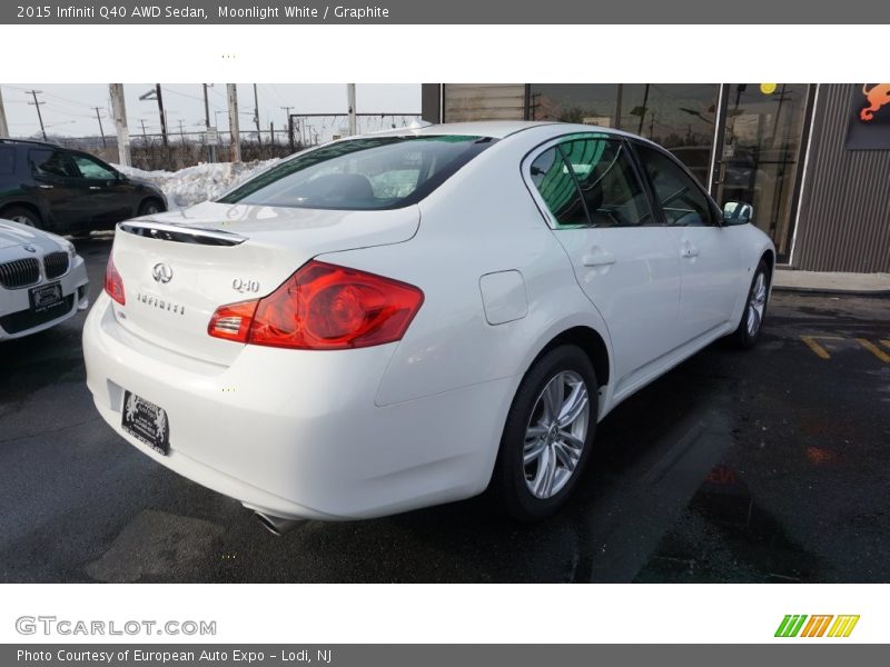 Moonlight White / Graphite 2015 Infiniti Q40 AWD Sedan