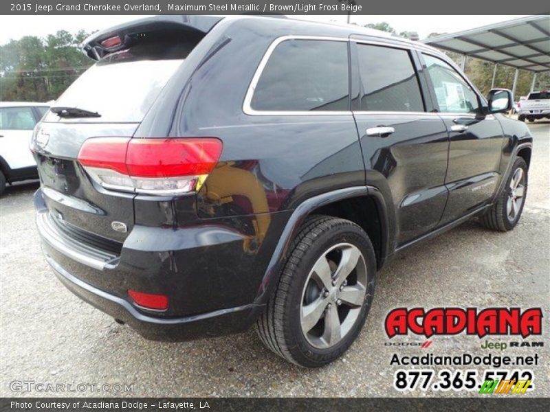 Maximum Steel Metallic / Brown/Light Frost Beige 2015 Jeep Grand Cherokee Overland