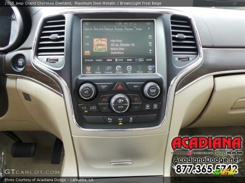 Maximum Steel Metallic / Brown/Light Frost Beige 2015 Jeep Grand Cherokee Overland