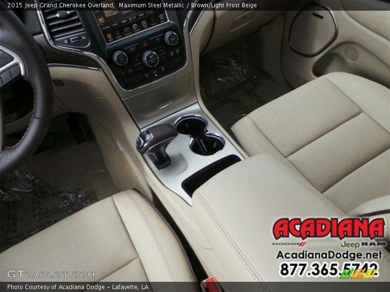 Maximum Steel Metallic / Brown/Light Frost Beige 2015 Jeep Grand Cherokee Overland