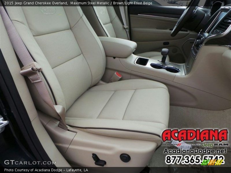 Maximum Steel Metallic / Brown/Light Frost Beige 2015 Jeep Grand Cherokee Overland