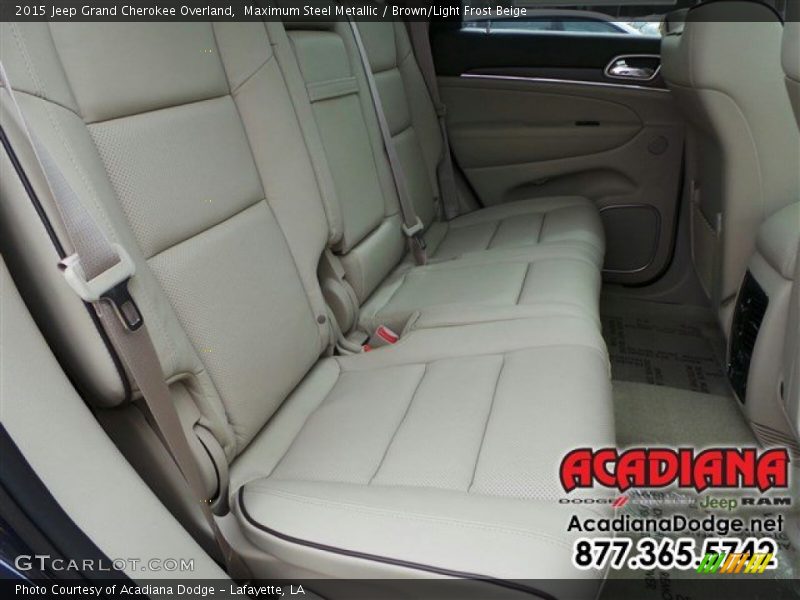 Maximum Steel Metallic / Brown/Light Frost Beige 2015 Jeep Grand Cherokee Overland