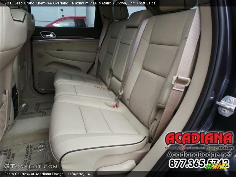 Maximum Steel Metallic / Brown/Light Frost Beige 2015 Jeep Grand Cherokee Overland