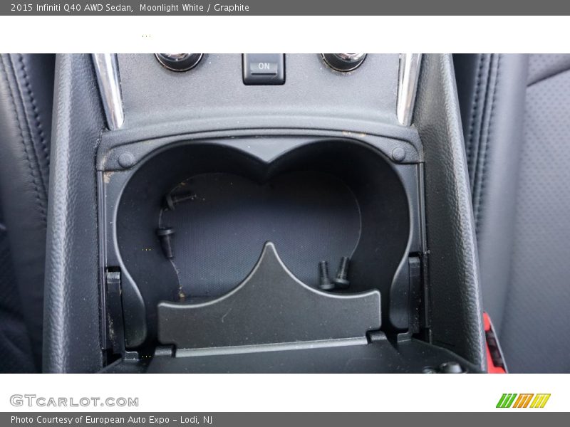 Moonlight White / Graphite 2015 Infiniti Q40 AWD Sedan