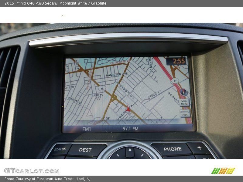 Moonlight White / Graphite 2015 Infiniti Q40 AWD Sedan