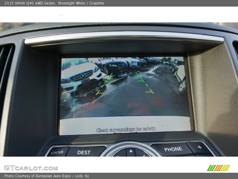Moonlight White / Graphite 2015 Infiniti Q40 AWD Sedan